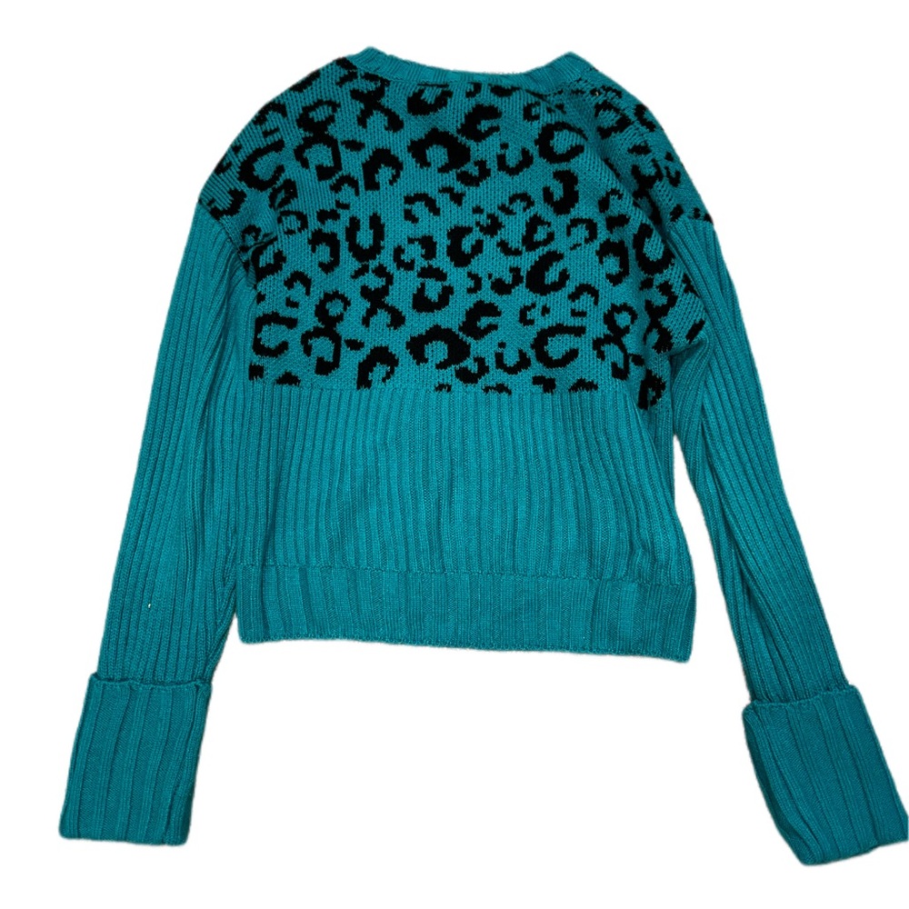 NWOT Leopard Style Sweater - Picture 3 of 5